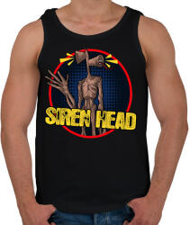 printfashion Siren head - Férfi atléta - Fekete (3676703)