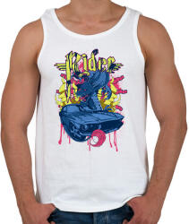 printfashion Amerikai retro sportató 4 - Férfi atléta - Fehér (4639826)