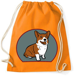 printfashion Corgi mindenek felett - Sportzsák, Tornazsák - Narancssárga (2536070)