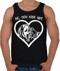 printfashion No, you hang up! - Férfi atléta - Fekete (7853609)