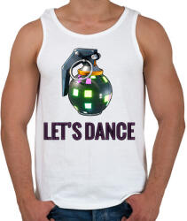 printfashion Let's dance - Férfi atléta - Fehér (6236035)