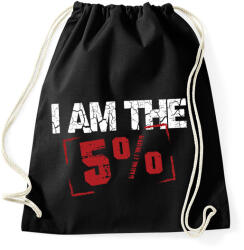 printfashion I am the 5% - Sportzsák, Tornazsák - Fekete (14939882)