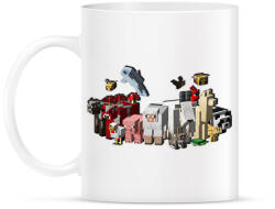 printfashion Minecraft állatok - Bögre - Fehér (15492515)