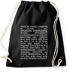 printfashion Sorok között - Sportzsák, Tornazsák - Fekete (5331584)