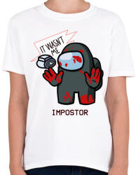 printfashion Among us - it wasnt me - Gyerek póló - Fehér (4326506)