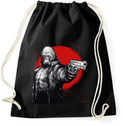 printfashion Stukkeres Gorilla - Sportzsák, Tornazsák - Fekete (6619701)
