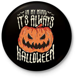 printfashion Always halloween - Kitűző, hűtőmágnes - Fekete (14536420)