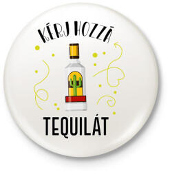 printfashion Ital páros - Tequila - Kitűző, hűtőmágnes - Fehér (6997486)