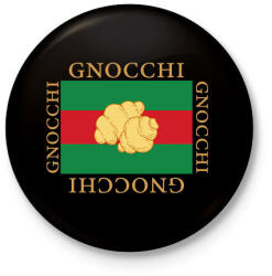 printfashion Gnocchi - parody - Kitűző, hűtőmágnes - Fekete (7327635)