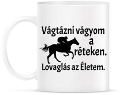 printfashion Lovaglás az életem - Bögre - Fehér (4775786)