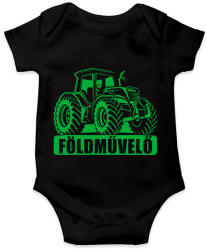 printfashion Földművelő - Baba Body - Fekete (6044625)