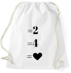 printfashion Matek páros minta - Sportzsák, Tornazsák - Fehér (6083885)