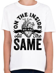 printfashion We are all the same - Gyerek póló - Fehér (382561)