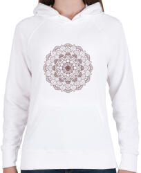 printfashion Kifesthető mandala minta6. - Női kapucnis pulóver - Fehér (4081507)