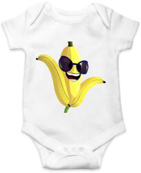 printfashion Vicces banán napszemüvegben - Baba Body - Fehér (14079255)