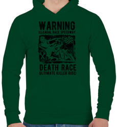 printfashion Illegális futam - Férfi kapucnis pulóver - Sötétzöld (149086)