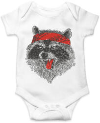 printfashion Mérges mosómedve - Baba Body - Fehér (11799103)