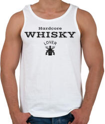 printfashion Hardcore Whisky Lover - Férfi atléta - Fehér (10462271)
