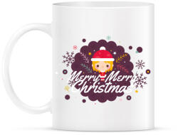 printfashion Merry Merry Christmas! - Bögre - Fehér (790331)