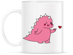 printfashion DIno love - lány - Bögre - Fehér (15584795)
