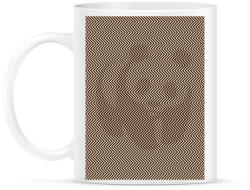 printfashion Panda illúzió, szépia - Bögre - Fehér (4812759)