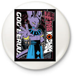 printfashion Dragon Ball Szuper - Kitűző, hűtőmágnes - Fehér (13217138)