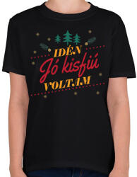 printfashion Jó kisfiú - Gyerek póló - Fekete (9619994)