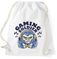 printfashion Gaming soldier - Sportzsák, Tornazsák - Fehér (11068710)