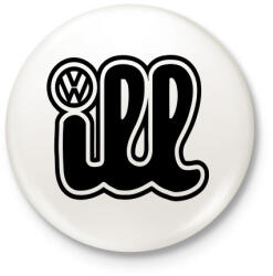 printfashion VW ill - Kitűző, hűtőmágnes - Fehér (3081125)