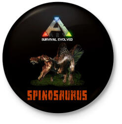 printfashion ark-spinosaurus - Kitűző, hűtőmágnes - Fekete (5217887)