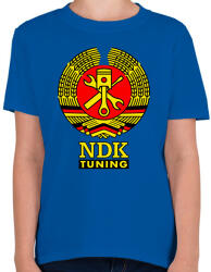 printfashion NDK DDR Műhely Tuning Címer (3 szín) - Gyerek póló - Királykék (16194391)