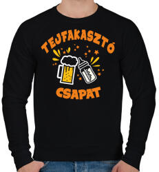 printfashion Tejfakasztó csapat - Férfi pulóver - Fekete (16520602)