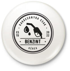 printfashion Karácsony 2022 benzin - Kitűző, hűtőmágnes - Fehér (11399627)