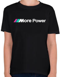 printfashion Bmw More Power - Gyerek póló - Fekete (2092096)