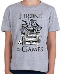 printfashion Throne of Games - Gyerek póló - Sport szürke (777178)