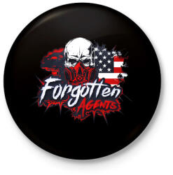 printfashion Forgotten Agents - Kitűző, hűtőmágnes - Fekete (3101991)