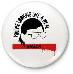 printfashion A real snack - Kitűző, hűtőmágnes - Fehér (9337876)