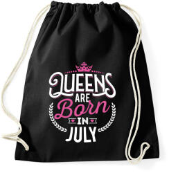 printfashion A királynők júliusban születnek - Sportzsák, Tornazsák - Fekete (267779)
