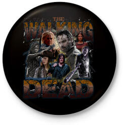 printfashion The Walking Dead vintage - Kitűző, hűtőmágnes - Fekete (14237932)