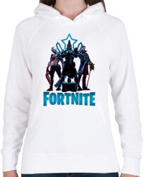 printfashion Fortnite: X-Lord, Ultima Knight, Y0ND3R - Női kapucnis pulóver - Fehér (4699851)