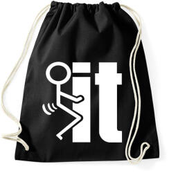printfashion FUCK IT - Sportzsák, Tornazsák - Fekete (16781316)