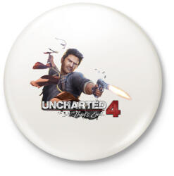 printfashion A Thief’s End - Kitűző, hűtőmágnes - Fehér (3088495)