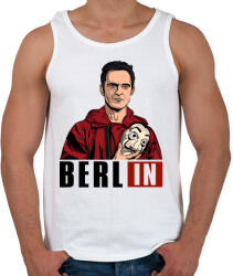 printfashion A nagy pénzrablás - Berlin - Férfi atléta - Fehér (4770116)