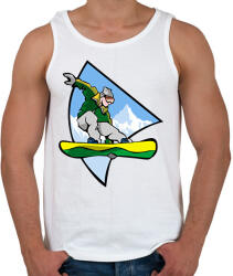 printfashion Snowboarder - Férfi atléta - Fehér (2173460)