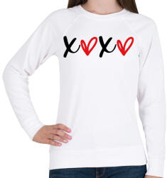 printfashion xoxo fehér - Női pulóver - Fehér (15674682)