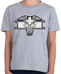 printfashion Combat Medic - Gyerek póló - Sport szürke (860228)