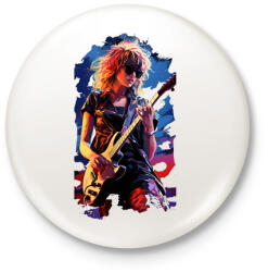 printfashion Music - Kitűző, hűtőmágnes - Fehér (14999439)