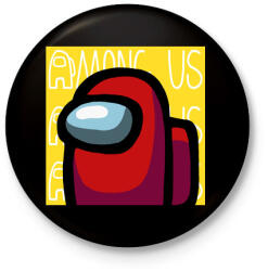 printfashion Among us - Kitűző, hűtőmágnes - Fekete (3104431)