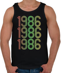 printfashion 1986 - Férfi atléta - Fekete (4276698)