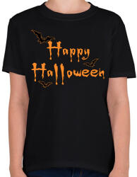 printfashion Happy Halloween - Gyerek póló - Fekete (9680662)